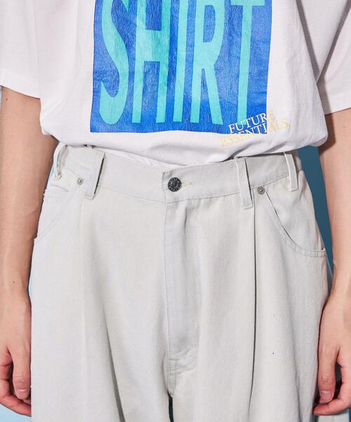 CITEN（シテン）の「＜CITEN＞エクストラ ワイドレッグ ジーンズ ホワイト（デニムパンツ・メンズ・ホワイト・S/M/L）」の10枚目の写真