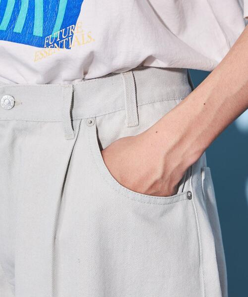 CITEN（シテン）の「＜CITEN＞エクストラ ワイドレッグ ジーンズ ホワイト（デニムパンツ・メンズ・ホワイト・S/M/L）」の11枚目の写真