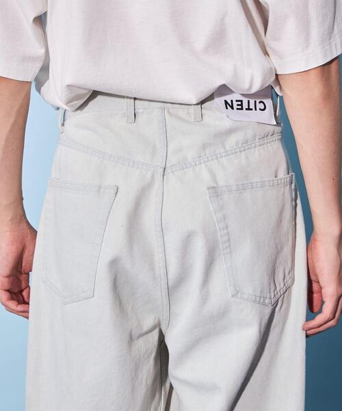 CITEN（シテン）の「＜CITEN＞エクストラ ワイドレッグ ジーンズ ホワイト（デニムパンツ・メンズ・ホワイト・S/M/L）」の13枚目の写真