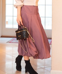 タフタスカート」に該当するスカート（ピンク/桃色系