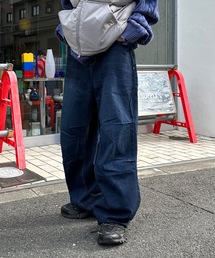 【nmtc+】parachute denim pants / 【エヌエムティーシープラス】パラシュートデニムパンツ