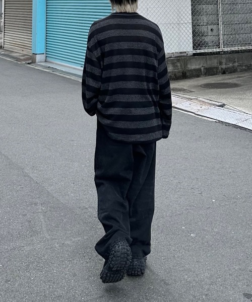 Never mind the XU / Chikashitsu+（ネバーマインド ザ エックスユー / チカシツプラス）の「【nmtc+】parachute denim pants / 【エヌエムティーシープラス】パラシュートデニムパンツ（デニムパンツ・メンズ・ブルー/ブラック・L/M）」の16枚目の写真