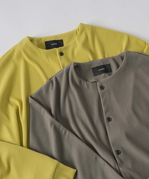 DOOPZ（ドープス）の「Dolman Pleat Cardigan - ドルマンプリーツカーディガン（カーディガン/ボレロ・メンズ・オリーブ/イエロー・LARGE/MEDIUM/SMALL）」の7枚目の写真
