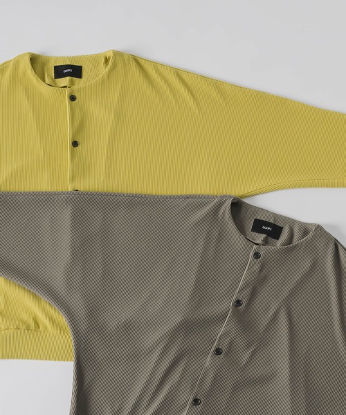 DOOPZ（ドープス）の「Dolman Pleat Cardigan - ドルマンプリーツカーディガン（カーディガン/ボレロ・メンズ・オリーブ/イエロー・LARGE/MEDIUM/SMALL）」の8枚目の写真