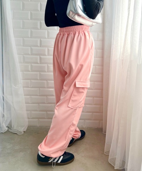 √nuage(ルートニュアージュ)の「カーゴポケットスウェットパンツ(スウェットパンツ・レディース・ブラック/グレー/ライトグレー/ピンク・M)」の7枚目の写真