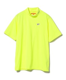 【ビームスの百名品】〈MEN〉 ORANGE LABEL / ワンポイント モックネックシャツ(吸水速乾・UVカット)