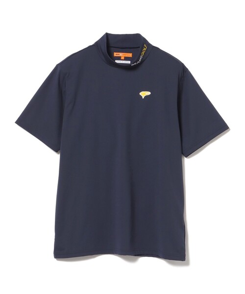 BEAMS GOLF ビームスゴルフ　モックネックシャツ【美品】 BEAMS GOLF tシャツ 「UVカット/吸水速乾」ORANGE LABEL