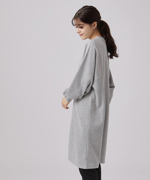 SHOO・LA・RUE（シューラルー）の「◆【洗える】裏地あったか 切替スウェットワンピース【SHOO WARM】（ワンピース・レディース・ベージュ/ライトグレー/ブラック・00）」の12枚目の写真
