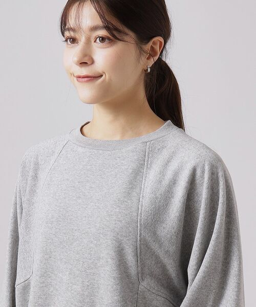 SHOO・LA・RUE（シューラルー）の「◆【洗える】裏地あったか 切替スウェットワンピース【SHOO WARM】（ワンピース・レディース・ベージュ/ライトグレー/ブラック・00）」の16枚目の写真