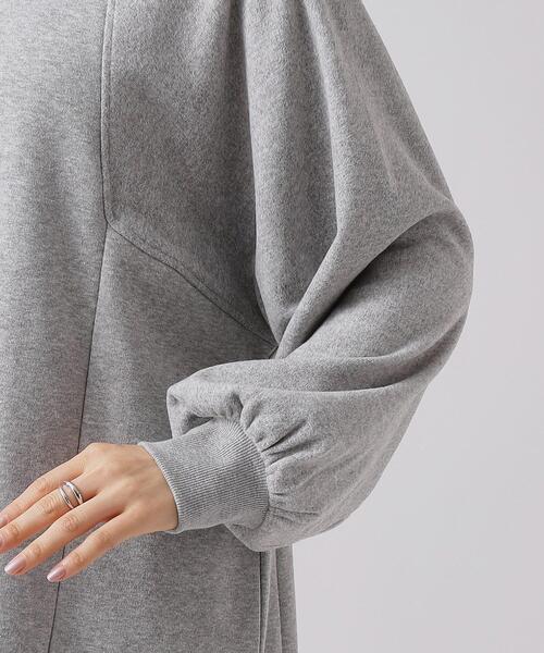 SHOO・LA・RUE（シューラルー）の「◆【洗える】裏地あったか 切替スウェットワンピース【SHOO WARM】（ワンピース・レディース・ベージュ/ライトグレー/ブラック・00）」の17枚目の写真