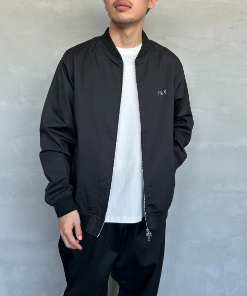 The Endless Summer（エンドレスサマー）の「[THE ENDLESS SUMMER/エンドレスサマー] 別注 TES バックプリントブルゾン（ブルゾン・レディース・ブラック/ネイビー・M/L）」の15枚目の写真