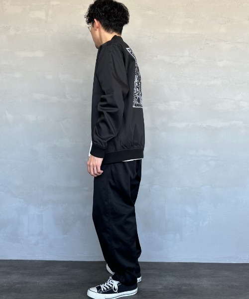 The Endless Summer（エンドレスサマー）の「[THE ENDLESS SUMMER/エンドレスサマー] 別注 TES バックプリントブルゾン（ブルゾン・レディース・ブラック/ネイビー・M/L）」の19枚目の写真