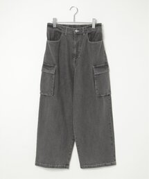 VISION STREET WEAR（ヴィジョンストリートウェア）の「VISION STREET WEAR ビジョンストリートウェア ロゴデニムカーゴパンツ（デニムパンツ）」