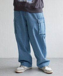 VISION STREET WEAR（ヴィジョンストリートウェア）の「VISION STREET WEAR ビジョンストリートウェア ロゴデニムカーゴパンツ（デニムパンツ）」