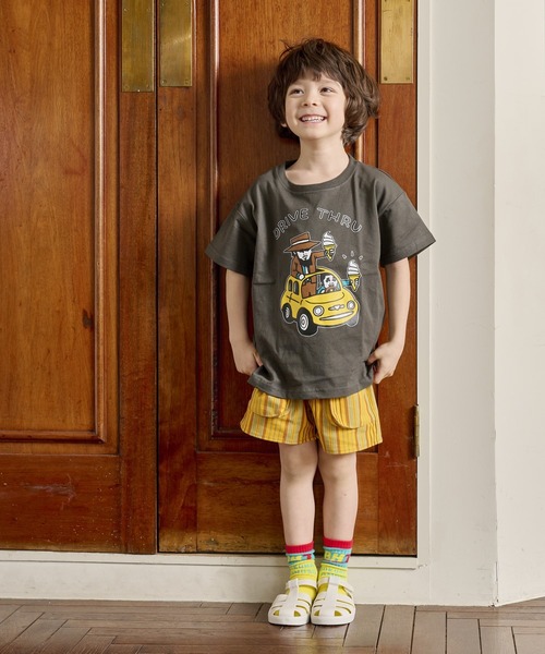 MARKEY'S（マーキーズ）の「【YUKI HORIMOTO】KIDS Tシャツ（80～150cm）（Tシャツ/カットソー・キッズ・マスタード/チャコール/ターコイズブルー/アイボリー・80/90/100/110/120/130/140/150）」の13枚目の写真