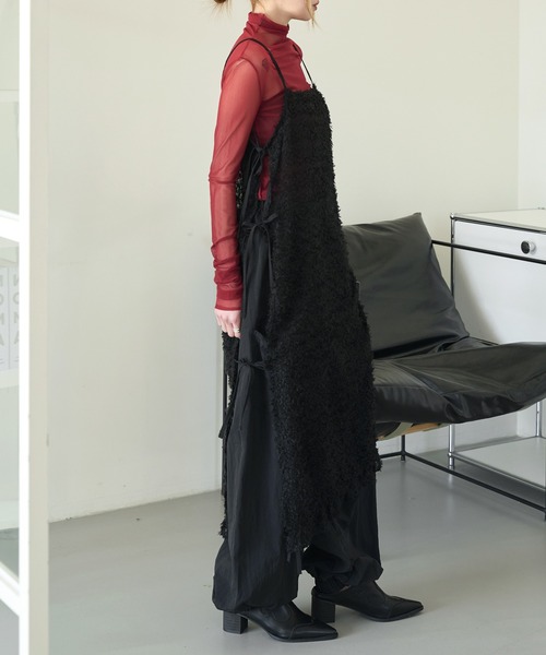 UNE MANSION（ユヌマンション）の「【男女兼用/UNISEX】【オーバーサイズ】メンズライクスポーティーカーゴサイドリボンナイロンプルオンパンツ（カーゴパンツ・レディース・ホワイト/ピンク/ブラック/グレー・FREE）」の22枚目の写真