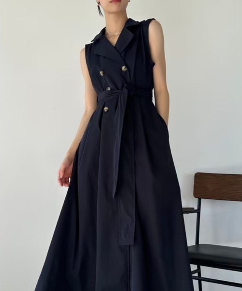 DRWCYS(ドロシーズ)の「トレンチディティールジレワンピース(ワンピース・レディース・ネイビー/ベージュ・FREE)」の20枚目の写真