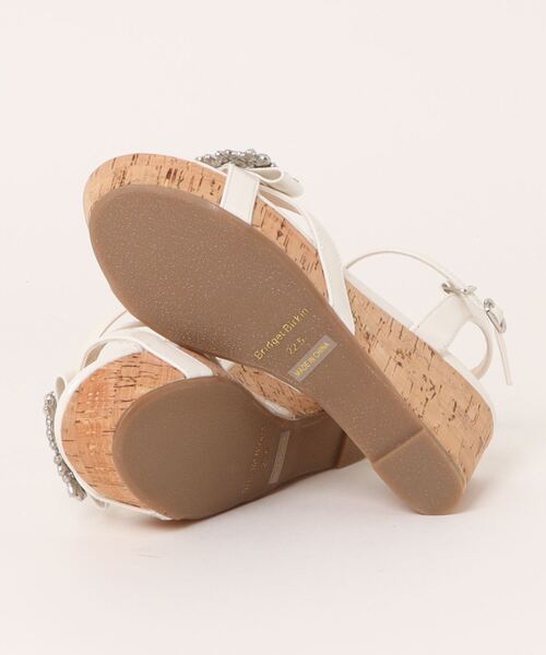 Bridget Birkin（ブリジットバーキン）の「【Bridget Birkin】バックルビジューコルクウエッジサンダル(542127)（サンダル・レディース・ピンク/アイボリー/ブラック・24.5/24/23.5/23/22.5）」の5枚目の写真