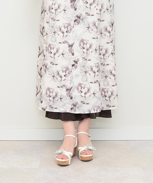 Bridget Birkin（ブリジットバーキン）の「【Bridget Birkin】バックルビジューコルクウエッジサンダル(542127)（サンダル・レディース・ピンク/アイボリー/ブラック・24.5/24/23.5/23/22.5）」の12枚目の写真