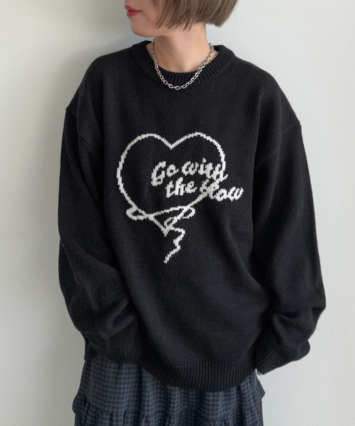 apres jour mignon(アプレジュールミニョン)の「アソートジャガードニット【ZOZOTOWN限定アイテム】(ニット/セーター・レディース・ブラック/ネイビー/グレー/ブルー/グレー系その他/ブルー系その他・X-LARGE/フリー)」の7枚目の写真