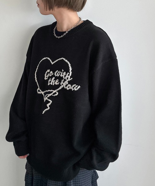 apres jour mignon(アプレジュールミニョン)の「アソートジャガードニット【ZOZOTOWN限定アイテム】(ニット/セーター・レディース・ブラック/ネイビー/グレー/ブルー/グレー系その他/ブルー系その他・X-LARGE/フリー)」の9枚目の写真