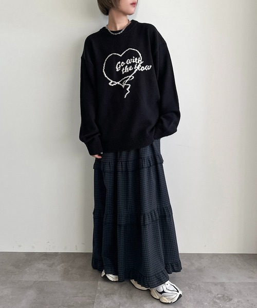 apres jour mignon(アプレジュールミニョン)の「アソートジャガードニット【ZOZOTOWN限定アイテム】(ニット/セーター・レディース・ブラック/ネイビー/グレー/ブルー/グレー系その他/ブルー系その他・X-LARGE/フリー)」の11枚目の写真