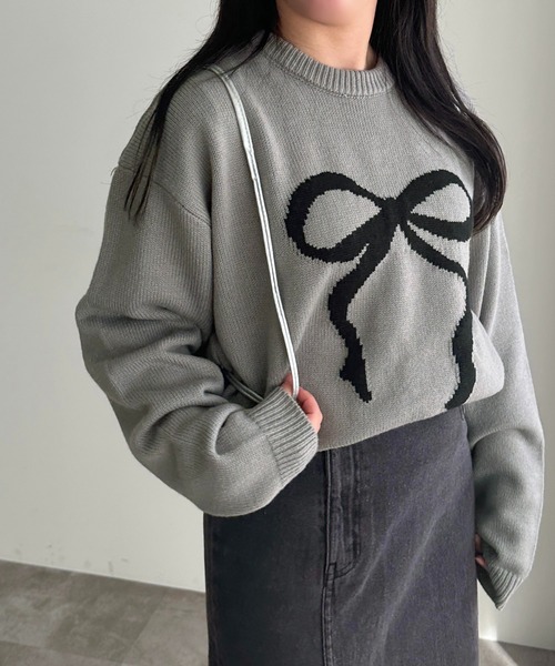 apres jour mignon(アプレジュールミニョン)の「アソートジャガードニット【ZOZOTOWN限定アイテム】(ニット/セーター・レディース・ブラック/ネイビー/グレー/ブルー/グレー系その他/ブルー系その他・X-LARGE/フリー)」の16枚目の写真