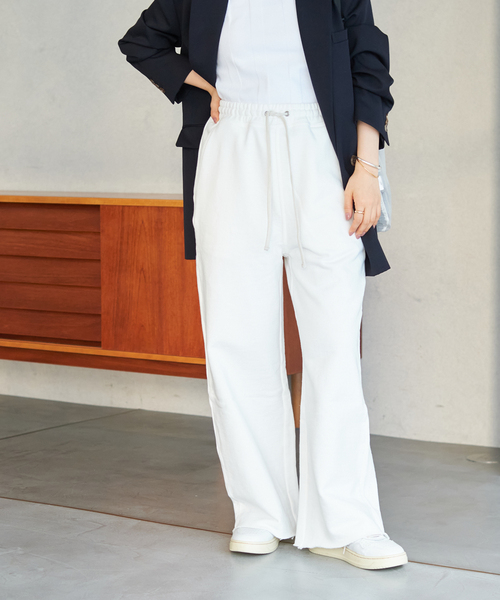 plage（プラージュ）の「スウェットワイドストレートパンツ