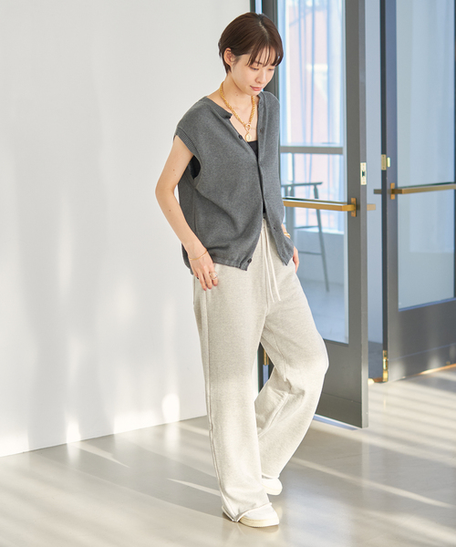 plage（プラージュ）の「スウェットワイドストレートパンツ