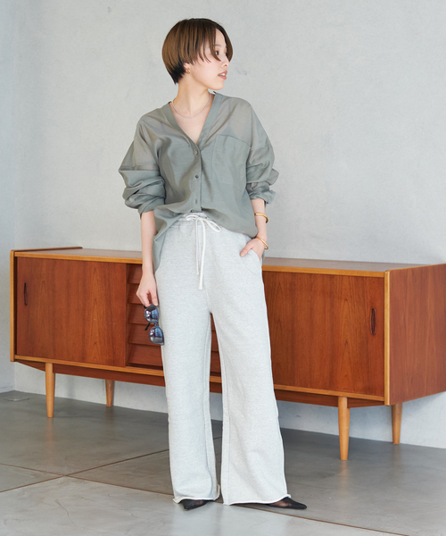 plage（プラージュ）の「スウェットワイドストレートパンツ