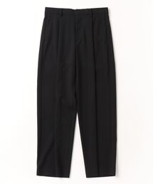 ATON ブラック スラックス ATON - High Twist Wool Wide Pants -スラックス-（Black