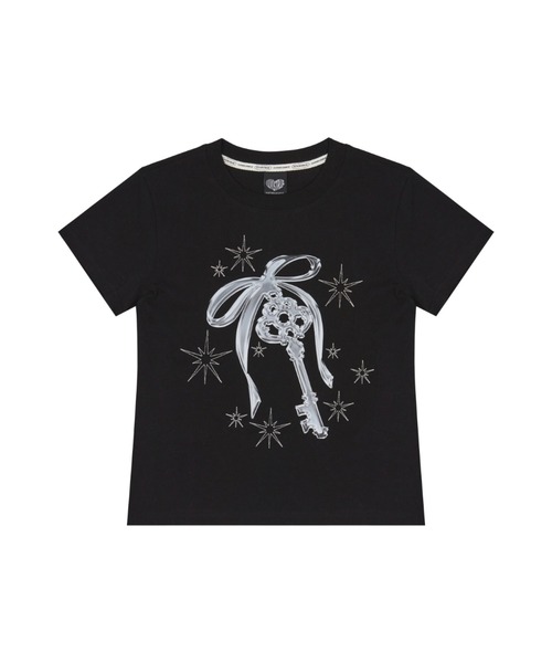 LUVISTRUE(ラヴイズトゥルー)の「NM KEY TEE(Tシャツ/カットソー・レディース・ホワイト/チャコールグレー/ブラック・FREE)」の7枚目の写真