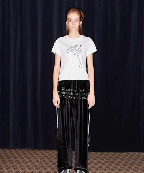 LUVISTRUE(ラヴイズトゥルー)の「NM KEY TEE(Tシャツ/カットソー・レディース・ホワイト/チャコールグレー/ブラック・FREE)」の9枚目の写真