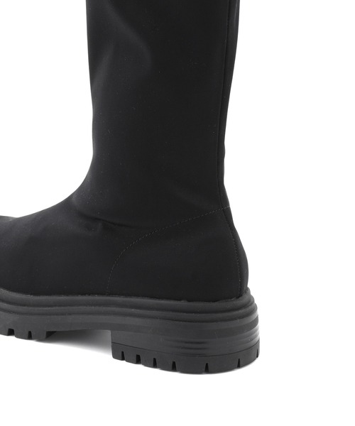 ADAM ET ROPE'（アダムエロペ）の「ウォータープルーフソックスロングブーツ（ブーツ・レディース・ブラック・23.0cm/23.5cm/24.0cm/24.5cm）」の8枚目の写真