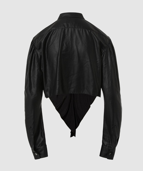 TANAKA（タナカ）の「CROSS-OVER SHIRT（シャツ/ブラウス・レディース・ブラック・SMALL/MEDIUM）」の2枚目の写真