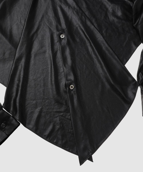 TANAKA（タナカ）の「CROSS-OVER SHIRT（シャツ/ブラウス・レディース・ブラック・SMALL/MEDIUM）」の3枚目の写真