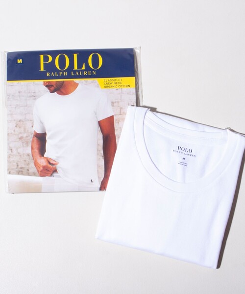 POLO RALPH LAUREN UNDERWEAR（ポロラルフローレンアンダーウェア）の「【限定展開】【POLO RALPH LAUREN/ポロ ラルフ ローレン】クラシックフィット クルーネックアンダーシャツ（Tシャツ/カットソー・メンズ・ホワイト/ブラック/グレー・M/L）」の2枚目の写真