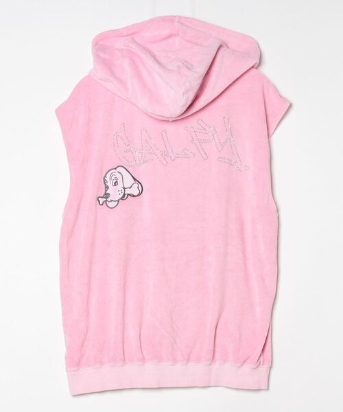 GALFY（ガルフィー）の「【GALFY/ガルフィー】あの頃のギャル的ノースリパーカー（パーカー・レディース・ブラック/サックスブルー/ピンク・XL/L）」の19枚目の写真