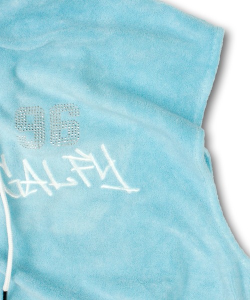 GALFY（ガルフィー）の「【GALFY/ガルフィー】あの頃のギャル的ノースリパーカー（パーカー・レディース・ブラック/サックスブルー/ピンク・XL/L）」の11枚目の写真