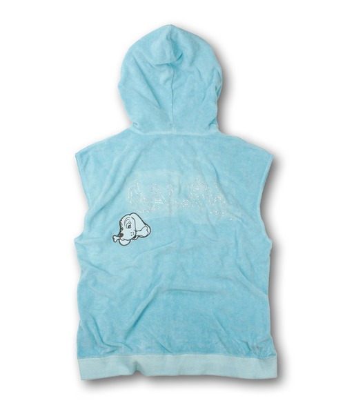 GALFY（ガルフィー）の「【GALFY/ガルフィー】あの頃のギャル的ノースリパーカー（パーカー・レディース・ブラック/サックスブルー/ピンク・XL/L）」の8枚目の写真