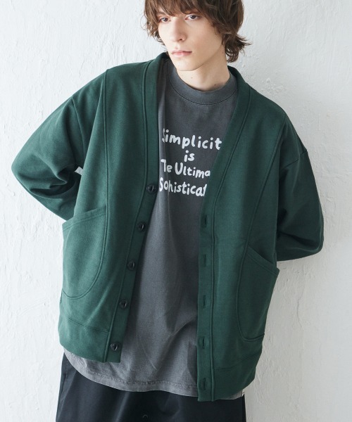 rehacer（レアセル）の「Wakayama Big Pocket Cardigan / 和歌山 ビッグポケットカーディガン（カーディガン/ボレロ・メンズ・ブラック/グリーン/ブラウン・SMALL/LARGE/MEDIUM/X-LARGE）」の19枚目の写真