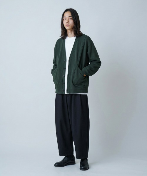 rehacer（レアセル）の「Wakayama Big Pocket Cardigan / 和歌山 ビッグポケットカーディガン（カーディガン/ボレロ・メンズ・ブラック/グリーン/ブラウン・SMALL/LARGE/MEDIUM/X-LARGE）」の18枚目の写真