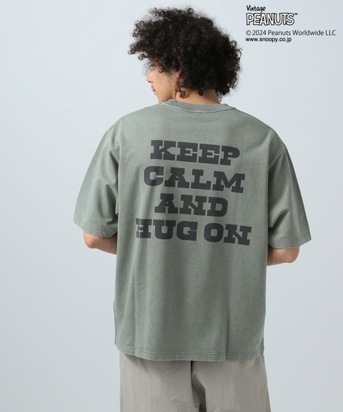 BAYFLOW（ベイフロー）の「【SNOOPY＆FRIENDS meets BAYFLOW】ピーナッツスノープルオーバー（Tシャツ/カットソー・メンズ・オフホワイト/ブルーグリーン/カーキ/ライトブルー/オレンジ/イエロー/ネイビー/チャコール/ピンク/ライトグリーン・LARGE/MEDIUM）」の20枚目の写真