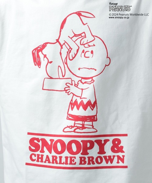 BAYFLOW（ベイフロー）の「【SNOOPY＆FRIENDS meets BAYFLOW】ピーナッツスノープルオーバー（Tシャツ/カットソー・メンズ・オフホワイト/ブルーグリーン/カーキ/ライトブルー/オレンジ/イエロー/ネイビー/チャコール/ピンク/ライトグリーン・LARGE/MEDIUM）」の22枚目の写真