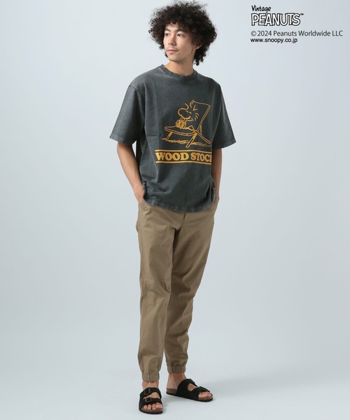 BAYFLOW（ベイフロー）の「【SNOOPY＆FRIENDS meets BAYFLOW】ピーナッツスノープルオーバー（Tシャツ/カットソー・メンズ・オフホワイト/ブルーグリーン/カーキ/ライトブルー/オレンジ/イエロー/ネイビー/チャコール/ピンク/ライトグリーン・LARGE/MEDIUM）」の11枚目の写真