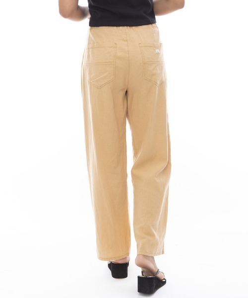 BILLABONG(ビラボン)の「BILLABONG レディース EASY LONG PANTS ロングパンツ 【2024年春夏モデル】/ビラボン麻素材ウエストゴムボトムス(その他パンツ・レディース・ブラウン/ブラック/イエロー系その他・MEDIUM/LARGE)」の9枚目の写真