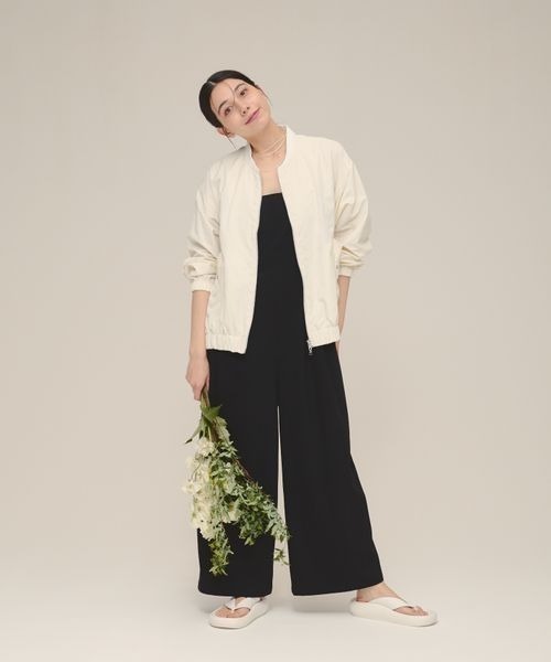 eL（エル）の「【eL】Back Open Wide Salopette/113188（サロペット/オーバーオール・レディース・ブラック/グレー・FREE）」の6枚目の写真