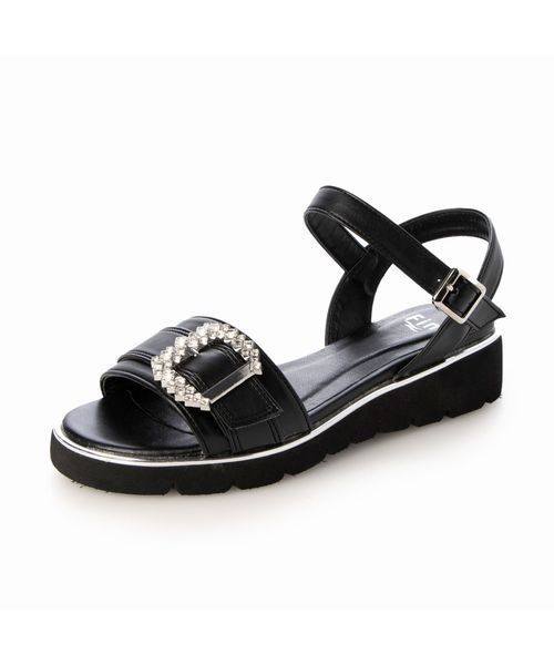厚底ビジューストラップサンダル Fin Fin｜厚底ビジューストラップサンダル | Rakuten Fashion(楽天