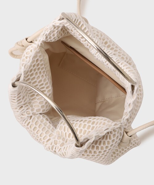 GALLEST（ギャレスト）の「◆【CONTROL FREAK】メッシュコンビリングバッグ（ハンドバッグ・レディース・ネイビー/アイボリー/シルバー・00）」の9枚目の写真