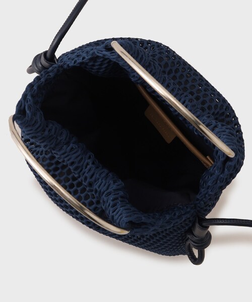 GALLEST（ギャレスト）の「◆【CONTROL FREAK】メッシュコンビリングバッグ（ハンドバッグ・レディース・ネイビー/アイボリー/シルバー・00）」の10枚目の写真